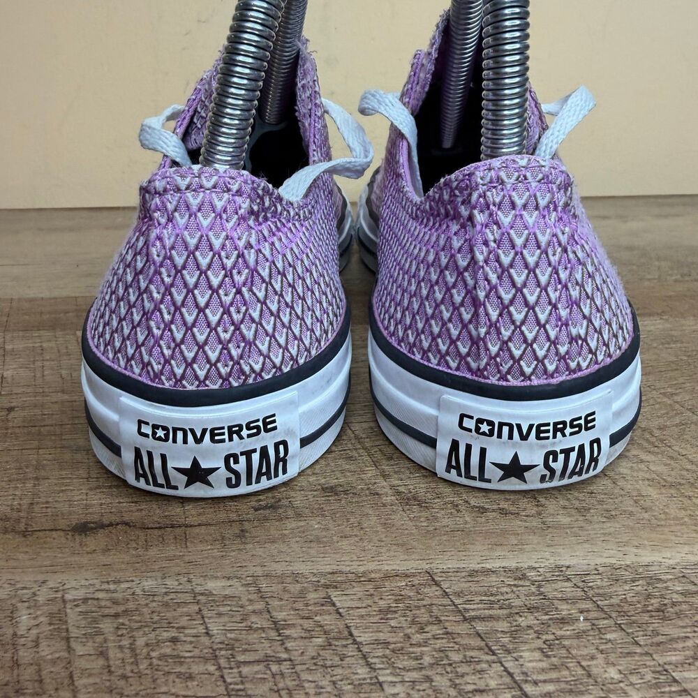 Converse Chuck Taylor All Star Low Top Sneaker Purple Snakeskin Print Women Sz 7 - Picture 3 of 7